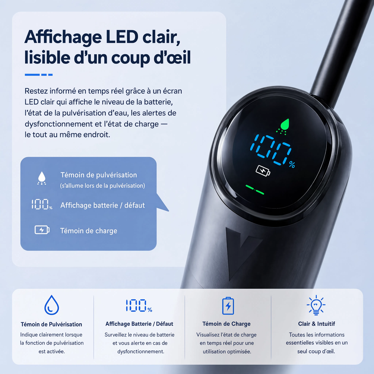 Aspirateur laveur Vitralya