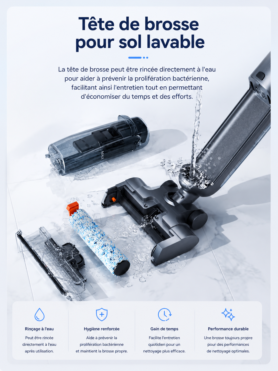 Aspirateur laveur Vitralya