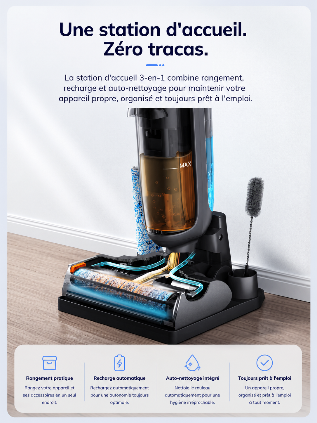 Aspirateur laveur Vitralya